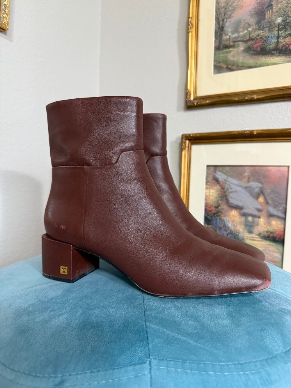 Brown Sarto Leather Heeled Boots